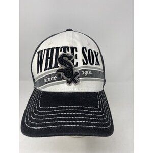 Chicago White Sox Black & White Baseball Hat Cap 39thirty Adjustable